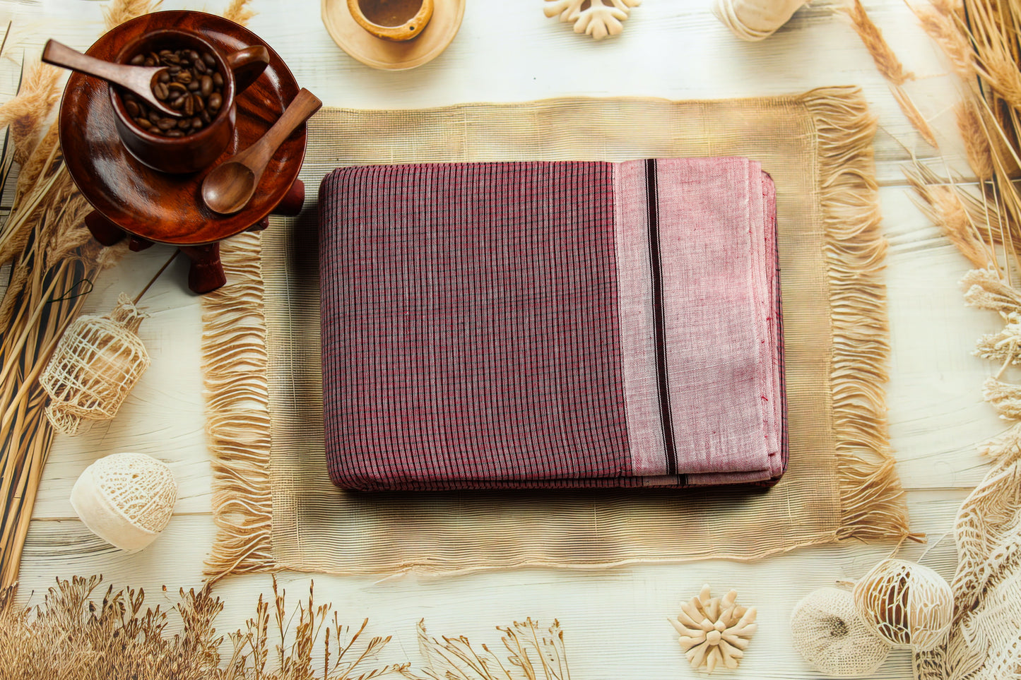 Pink With Light Pink Border saree