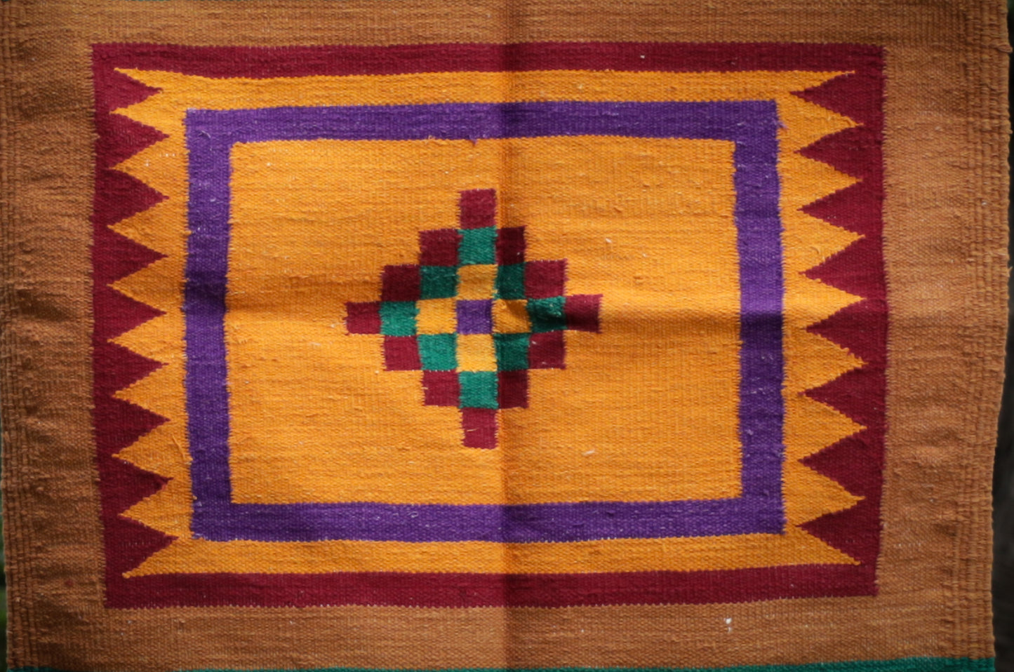 GEOMETRIC - Multicolor and Mustard - 2 x 2 ft