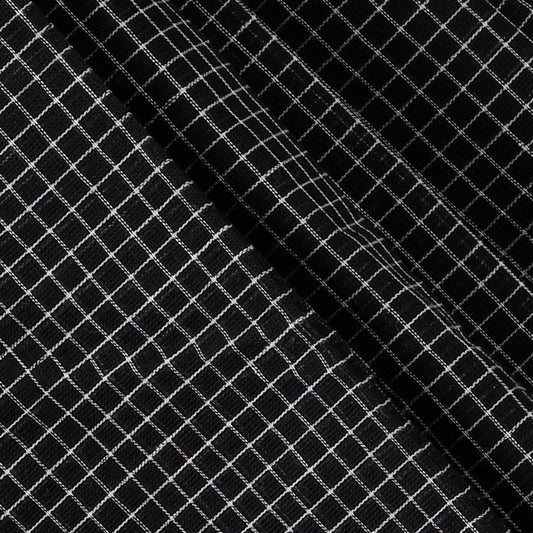 VARNA - Jet Black Checks Double Border (Blue/Green)