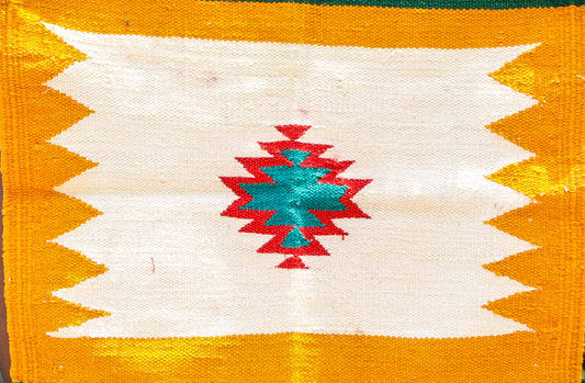 GEOMETRIC - Sunflower Yellow & Emerald - 1.5 x 1.5 ft