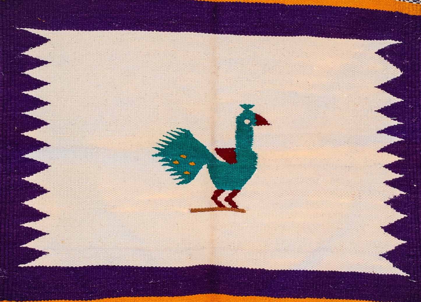 NAVAL - Purple and Turquoise (Mor) - 2 x 2 ft