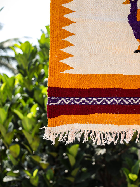 NAVAL - Yellow and Deep Purple (Mor) - 2 x 2 ft