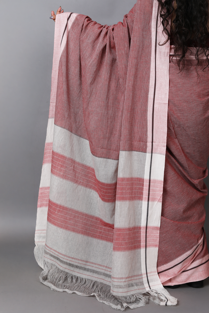 MOUNA -  Brick Red Checks