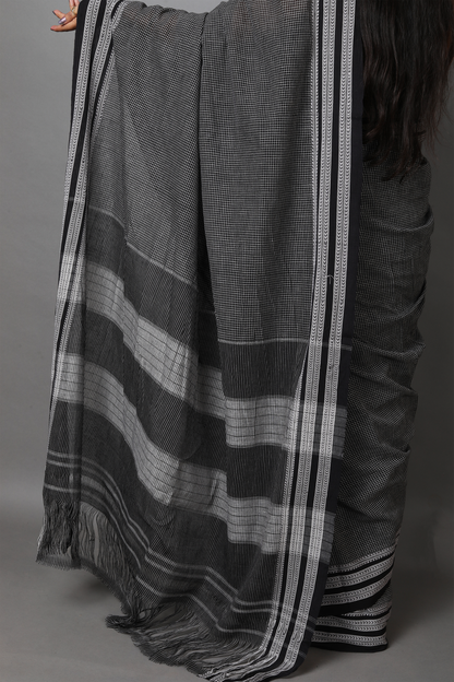 DHARA –Jet Black Checks