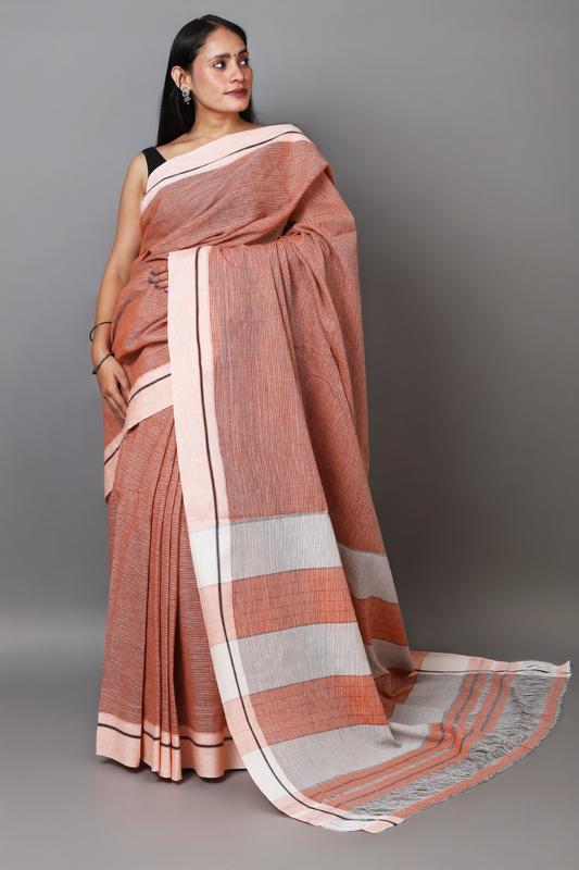 MOUNA - Earthy Orange Checks