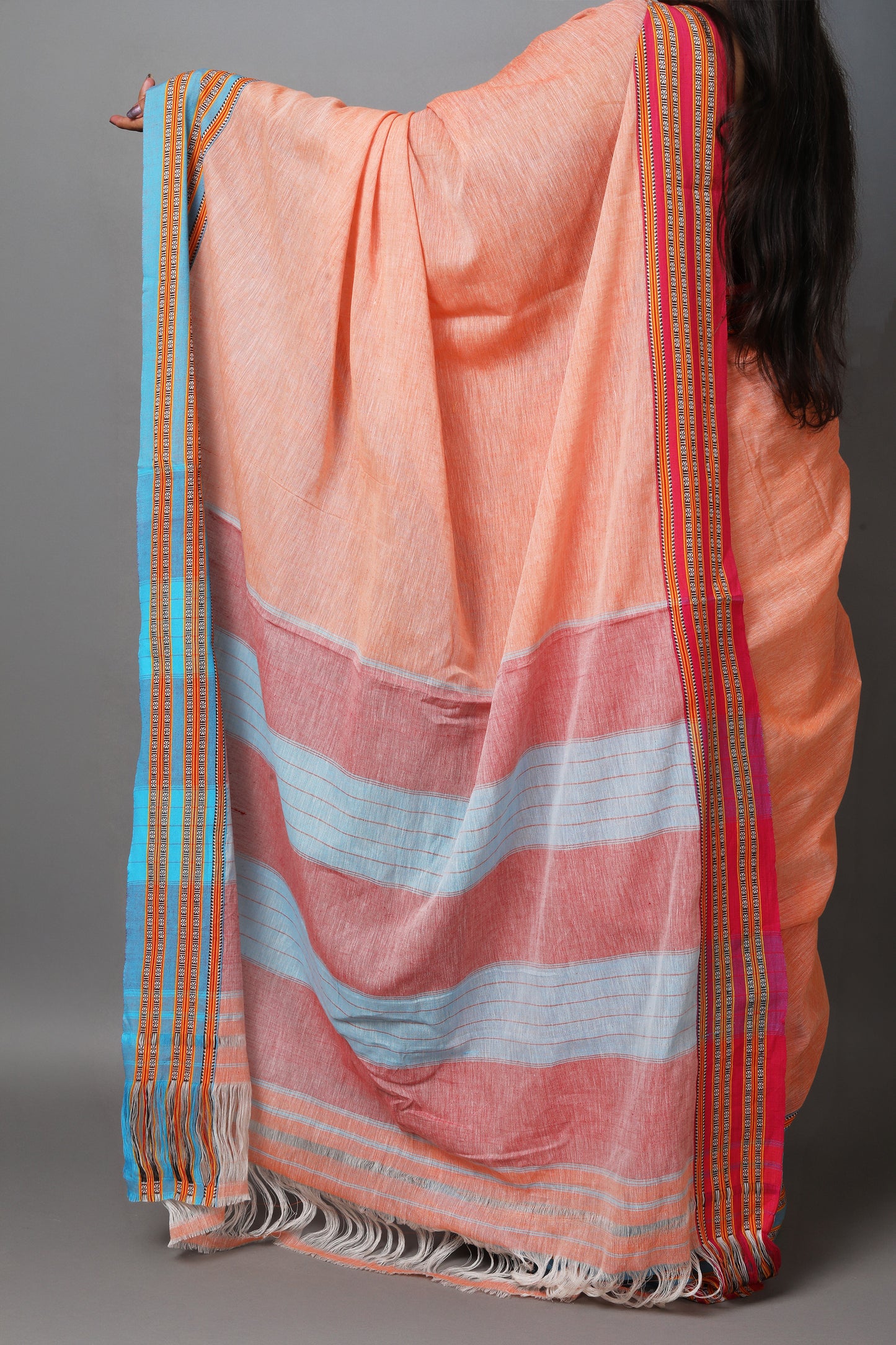 SAGARI - Coral Peach Ganga Jamuna