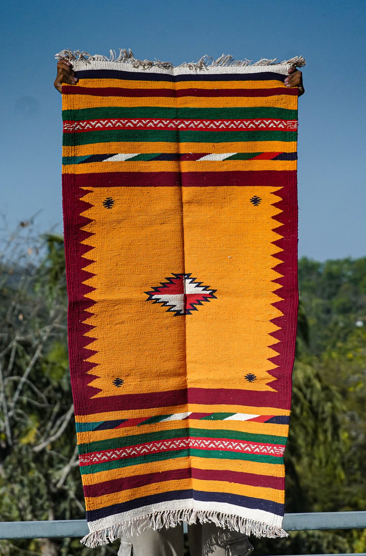 GEOMETRIC - Golden Double Badi Ghadi - 2 x 4 ft