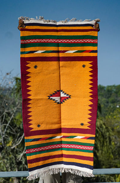 GEOMETRIC - Golden Double Badi Ghadi - 2 x 4 ft