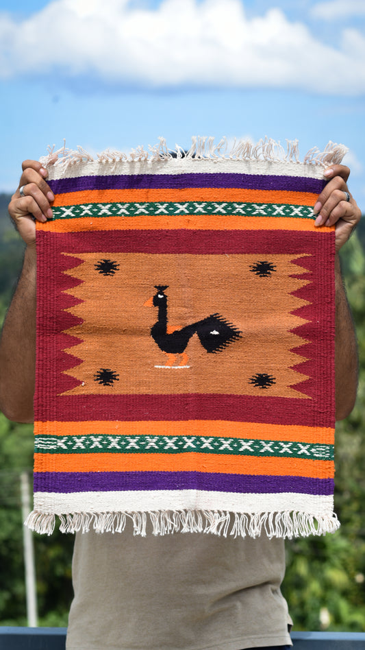 NAVAL - Black Peacock Ochre Panel - 1.5x1.5 ft