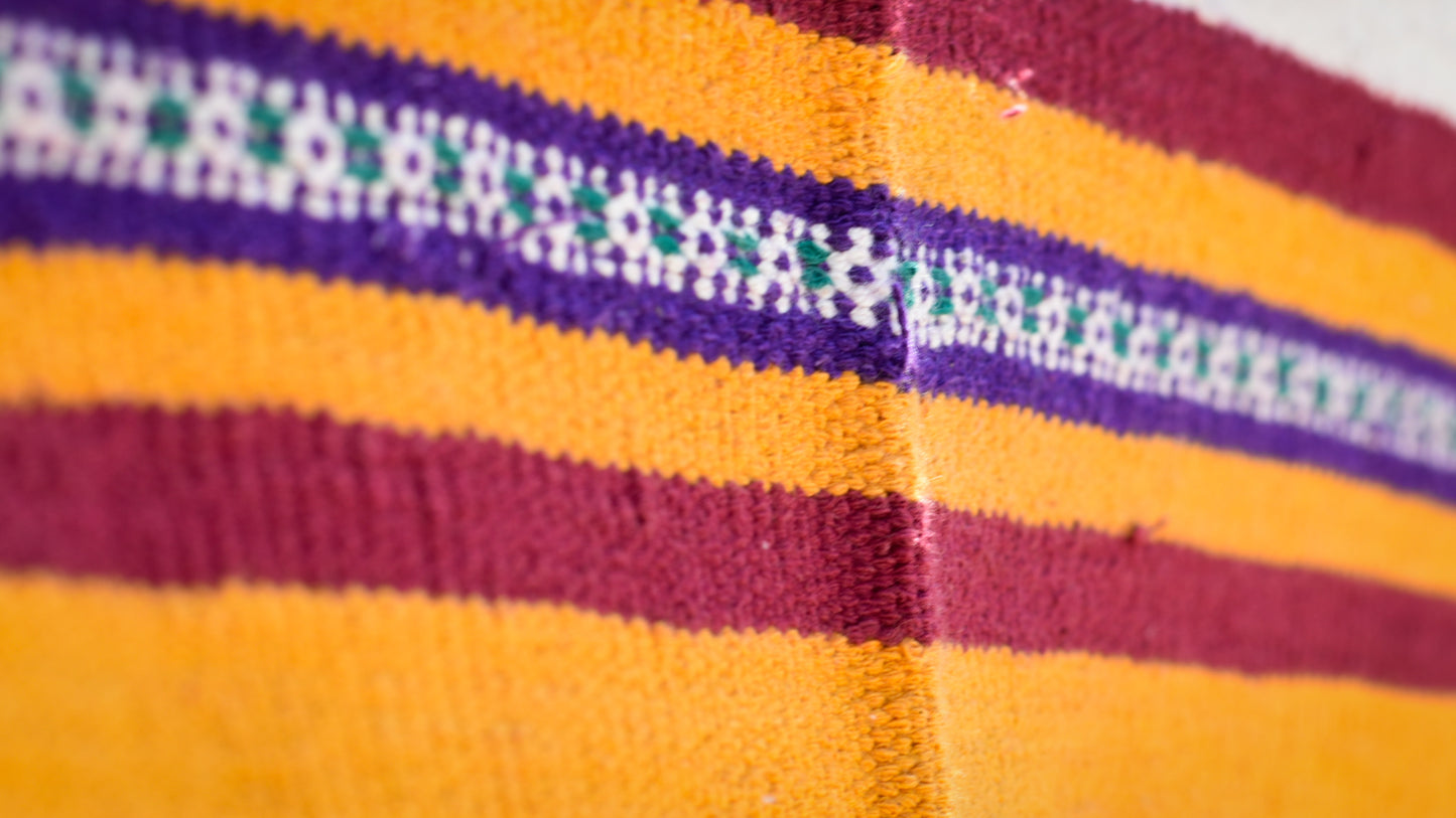 NAVAL - Garnet Red Peacock Motif - 2x2 ft