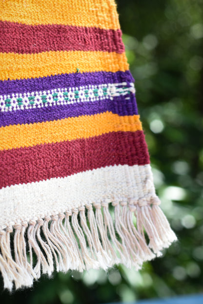 NAVAL - Garnet Red Peacock Motif - 2x2 ft