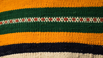 GEOMETRIC - Maroon Mustard Diamond Motif - 2x2 ft