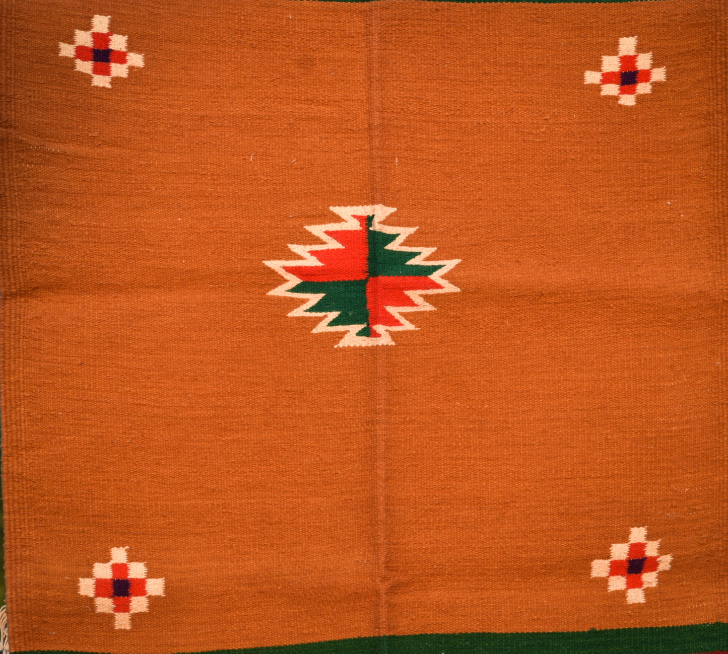 GEOMETRIC - Mustard Maroon - 2x5 ft