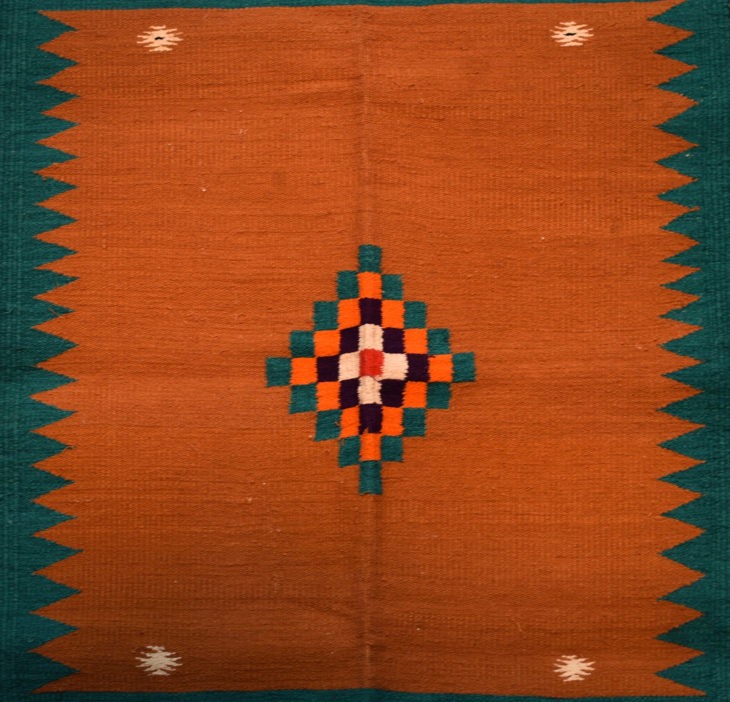 GEOMETRIC - Mustard Teal Diamond - 2x5 ft