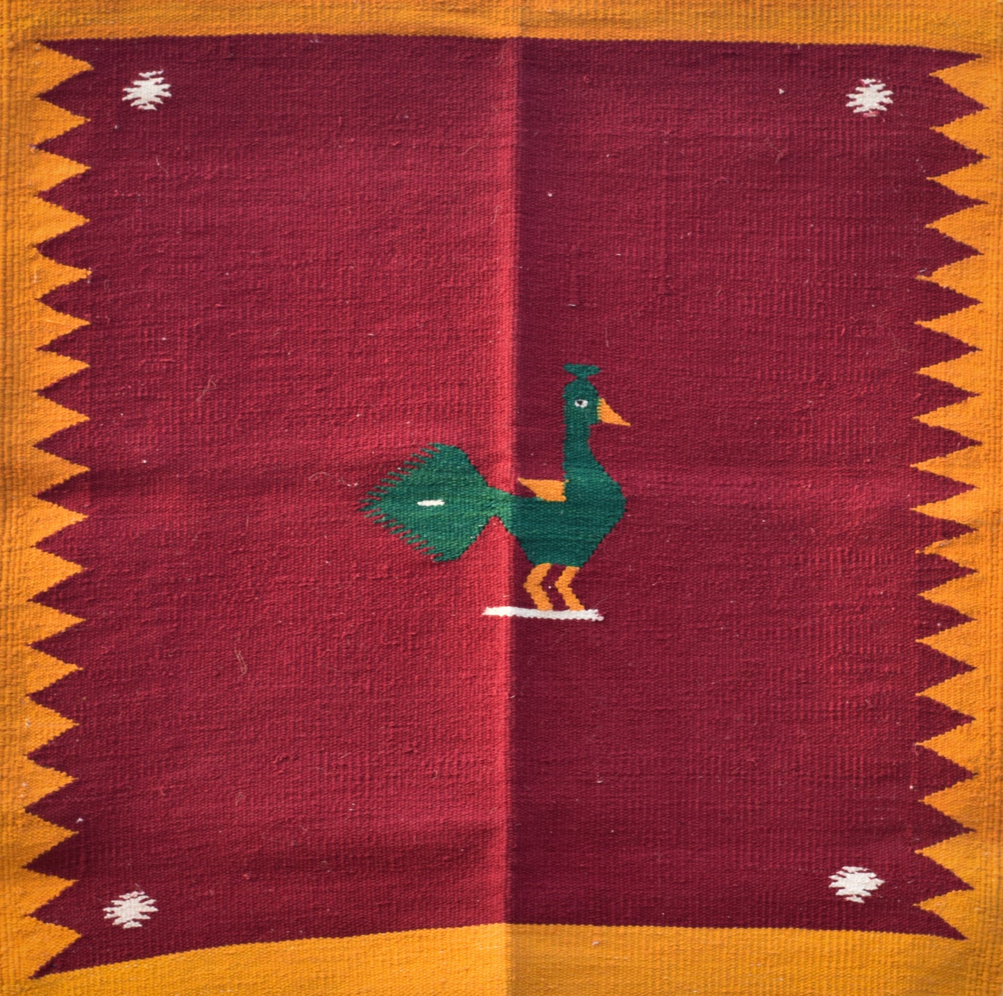 NAVAL - Ruby Amber Peacock Motif - 2x5 ft