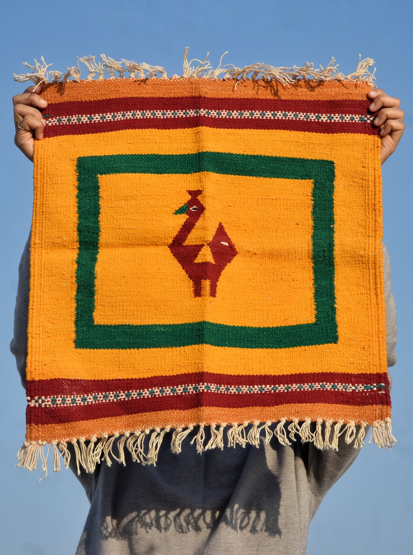 NAVAL - Mustard Green Mor - 1.5 x 1.5 ft