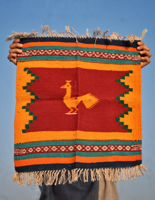 NAVAL – Maroon Mustard Mor – 1.5 × 1.5 ft