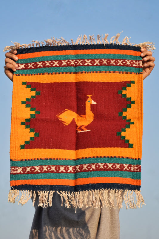 NAVAL – Maroon Mustard Mor – 1.5 × 1.5 ft