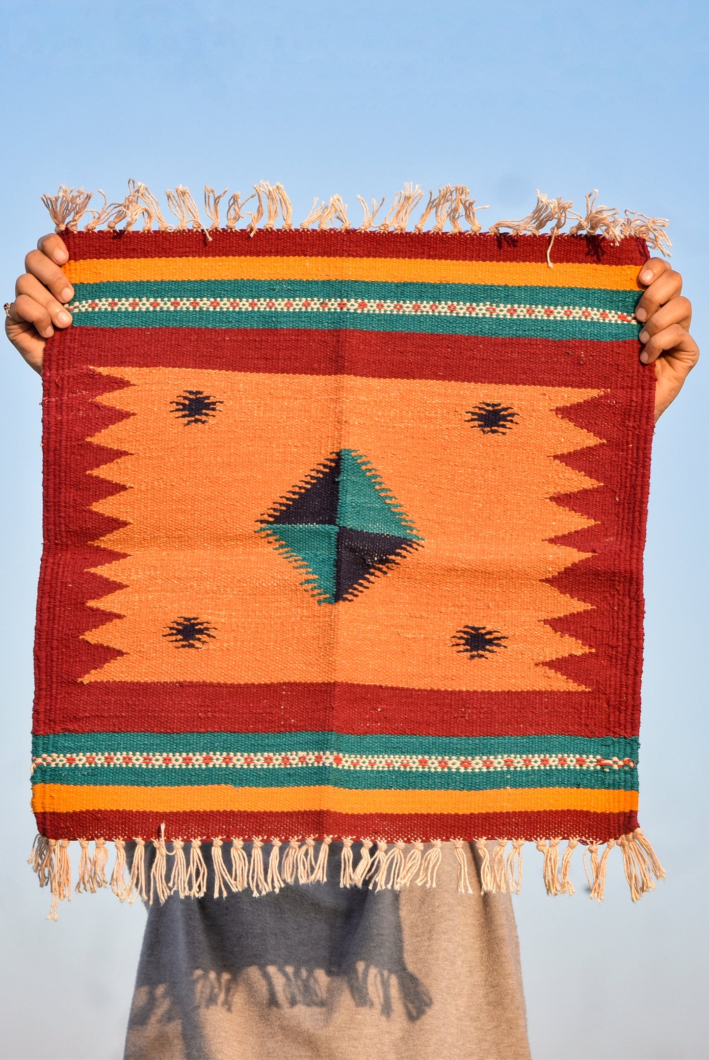 Geometric - Rusty Terracotta - 1.5 x 1.5 ft