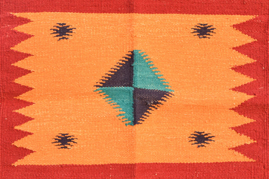 Geometric - Rusty Terracotta - 1.5 x 1.5 ft