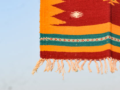 Geometric - Desert Sun Diamond – 1.5 × 1.5 ft