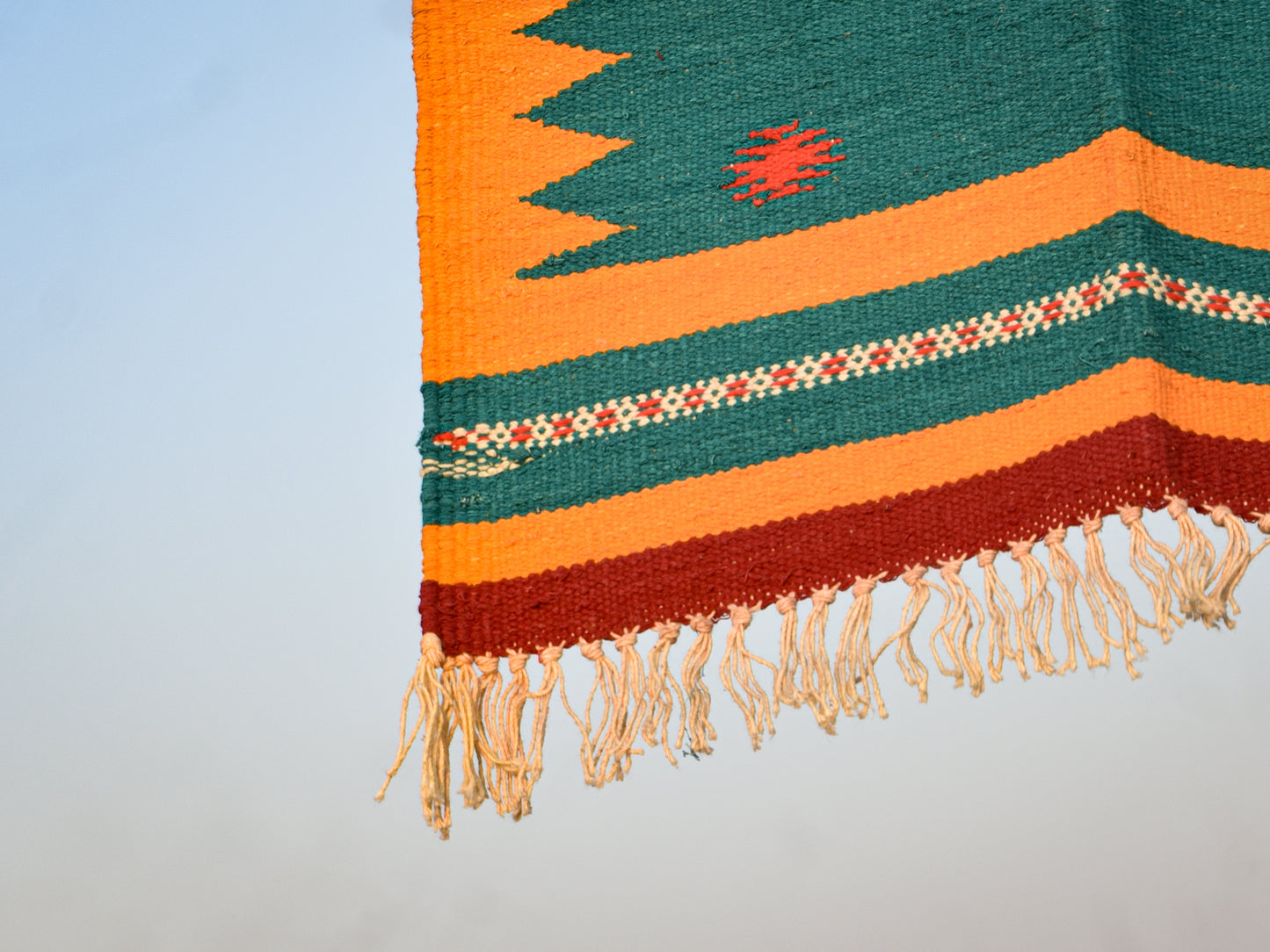 Geometric - Maroon Sentinel - 1.5 x 1.5 ft