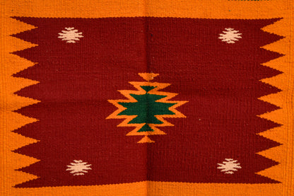 Geometric - Forest Flame – 1.5 × 1.5 ft