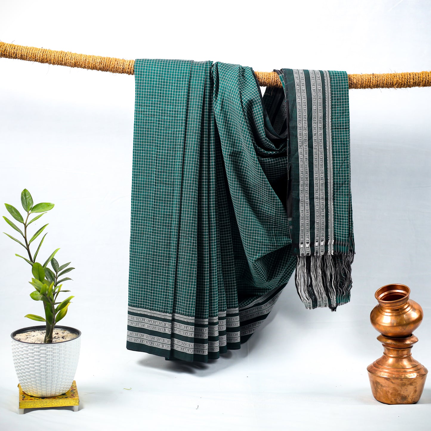 Dark Green Premium saree