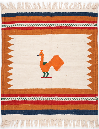 NAVAL - Raw Ecru & Tangy Apricot - 2 x 2 ft
