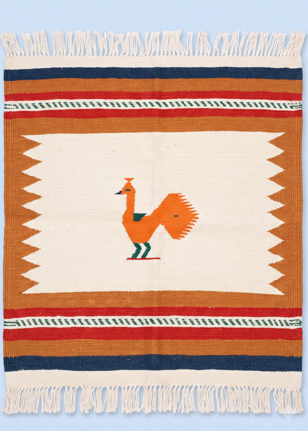 NAVAL - Raw Ecru & Tangy Apricot - 2 x 2 ft
