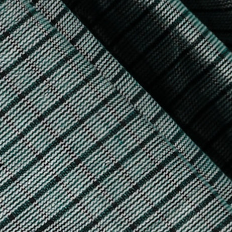 MOUNA – Sage Green Checks Double Border (Blue/Pink)