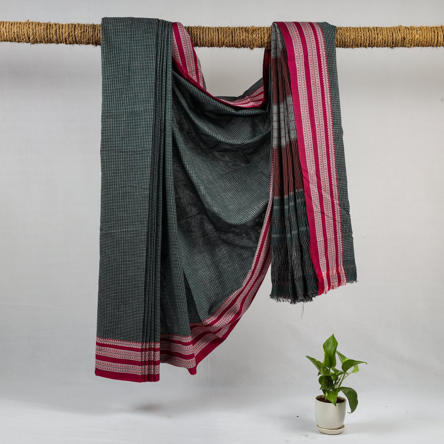 DHARA – Black Checks