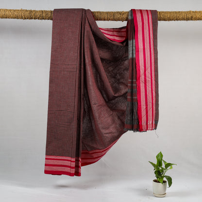 DHARA – Maroon Checks