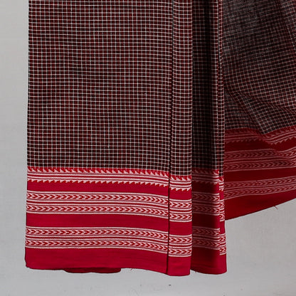DHARA – Maroon Checks
