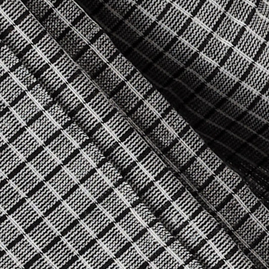 SAGARI – Grey Checks Double Border (Red/Yellow)