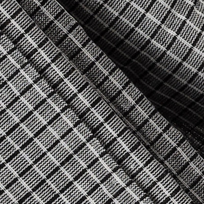 SAGARI – Grey Checks Double Border (Red/Yellow)