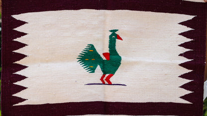 NAVAL - Burgundy & Jamuni Mor - 2 x 2 ft