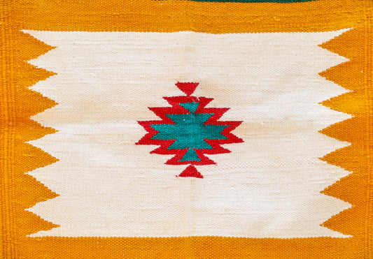 GEOMETRIC - Amber & Green Badi Ghadi - 1.5 x 1.5 ft