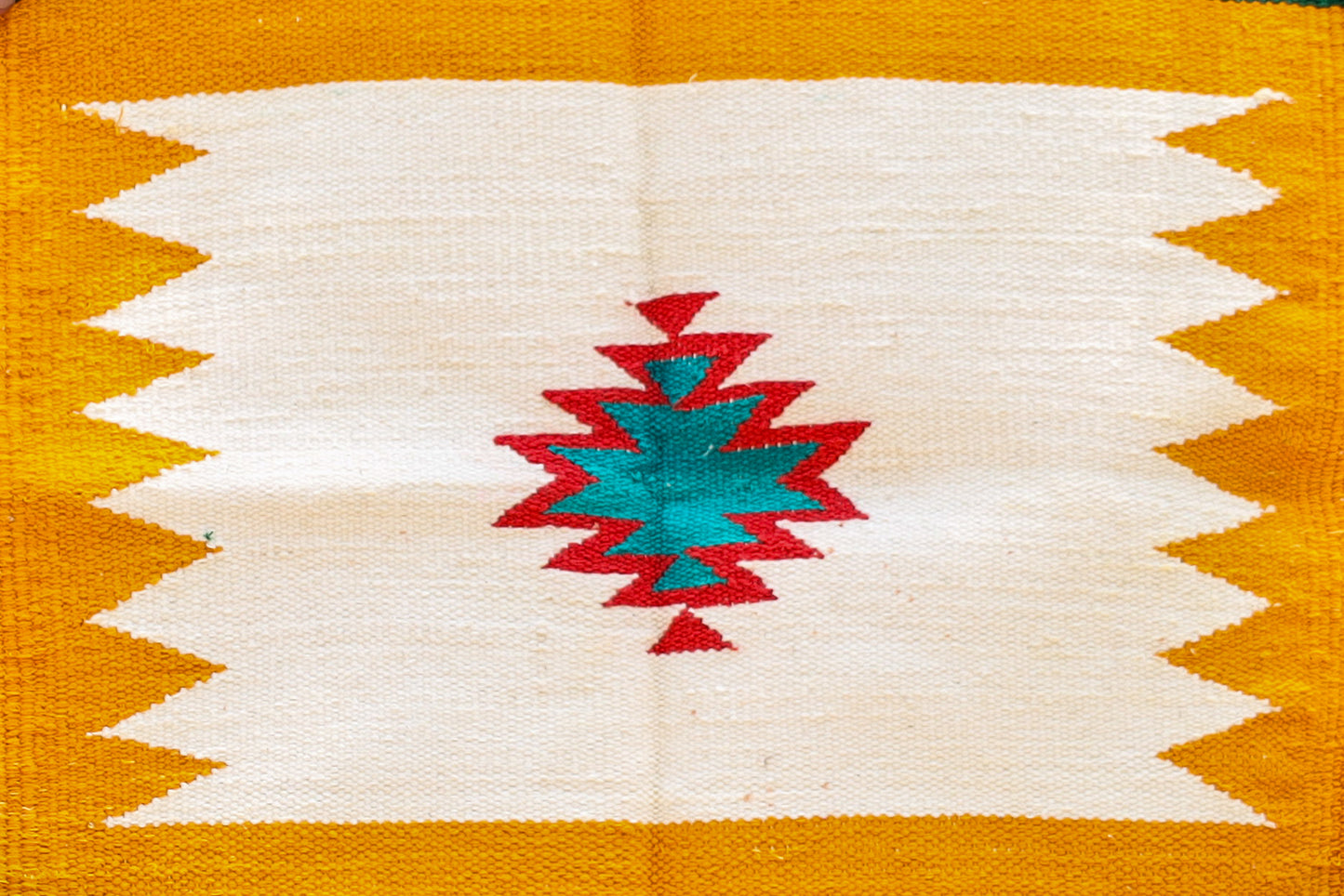 GEOMETRIC - Haldi & Emerald Badi Phool - 1.5 x 1.5 ft