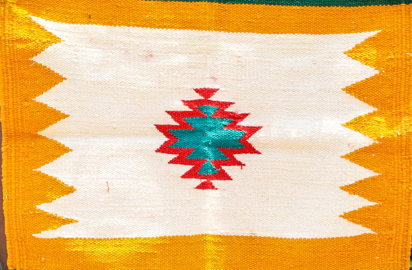 GEOMETRIC - Sunflower Yellow & Emerald - 1.5 x 1.5 ft