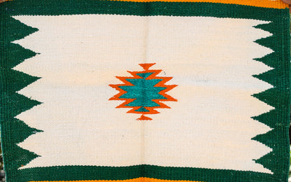 GEOMETRIC - Emarald Green and Purple Badi Ghadi - 1.5 x 1.5 ft