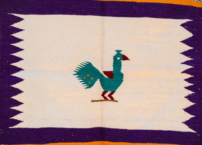 NAVAL - Purple and Turquoise (Mor) - 2 x 2 ft