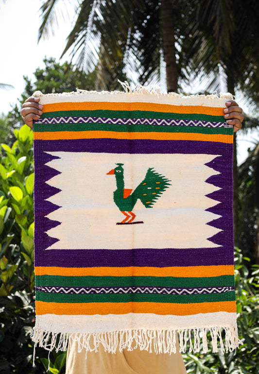NAVAL - Purple and Emarald Green (Mor) - 2 x 2 ft