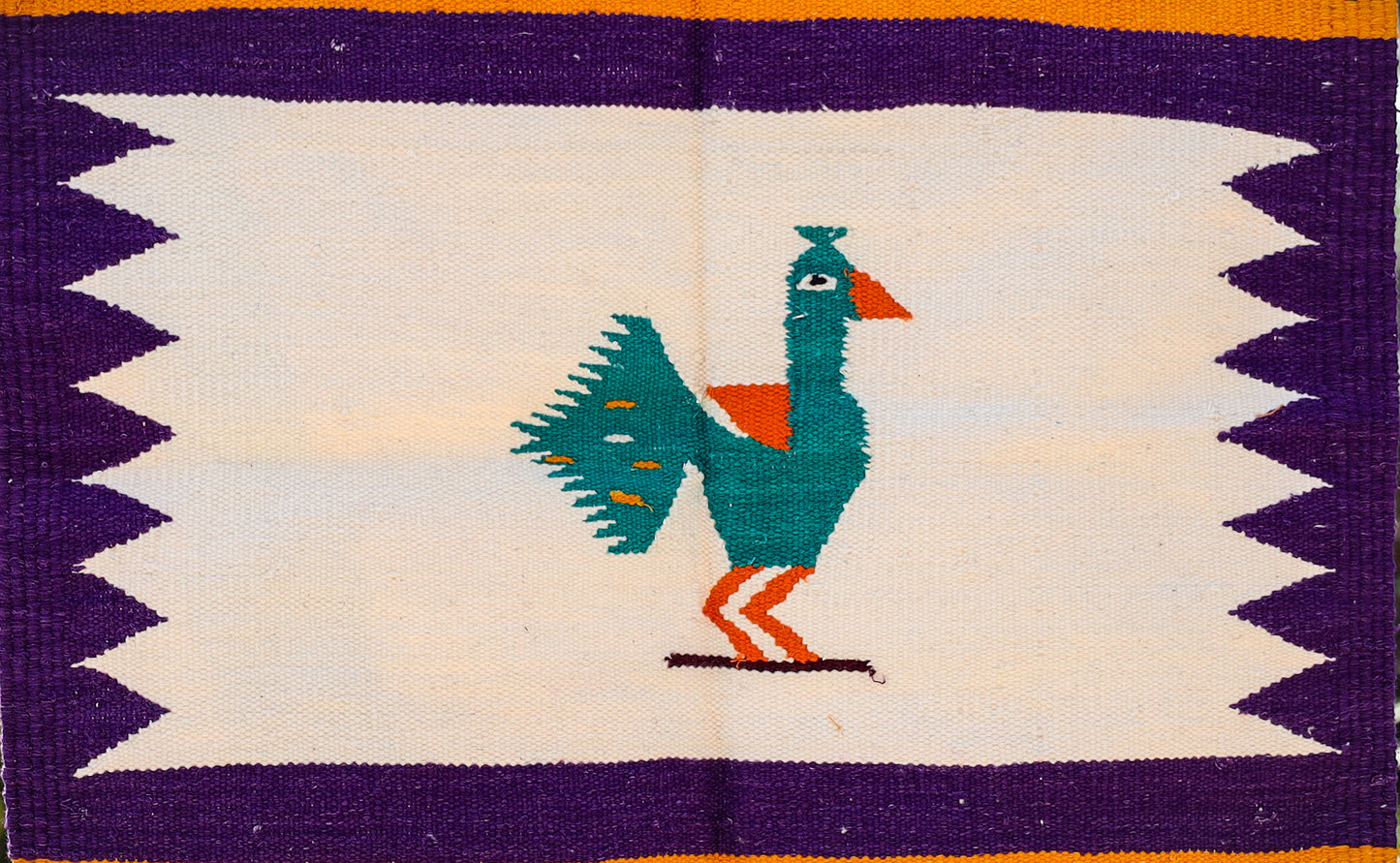 NAVAL - Purple and Turquoise (Mor) - 2 x 2 ft