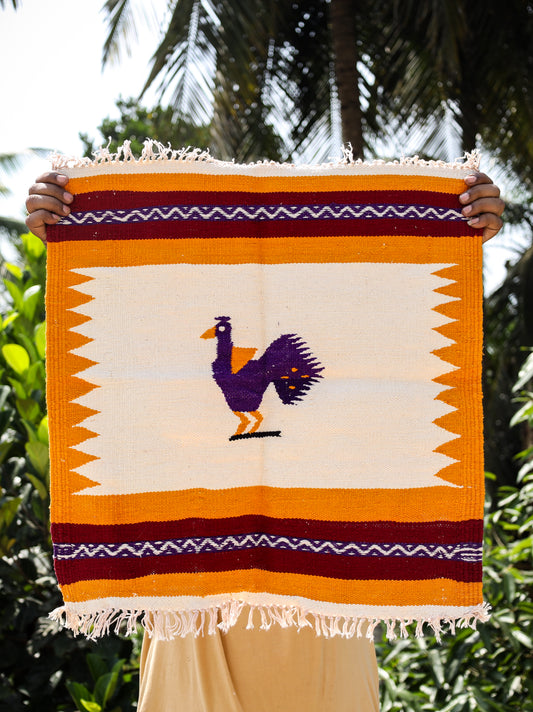 NAVAL - Yellow and Deep Purple (Mor) - 2 x 2 ft