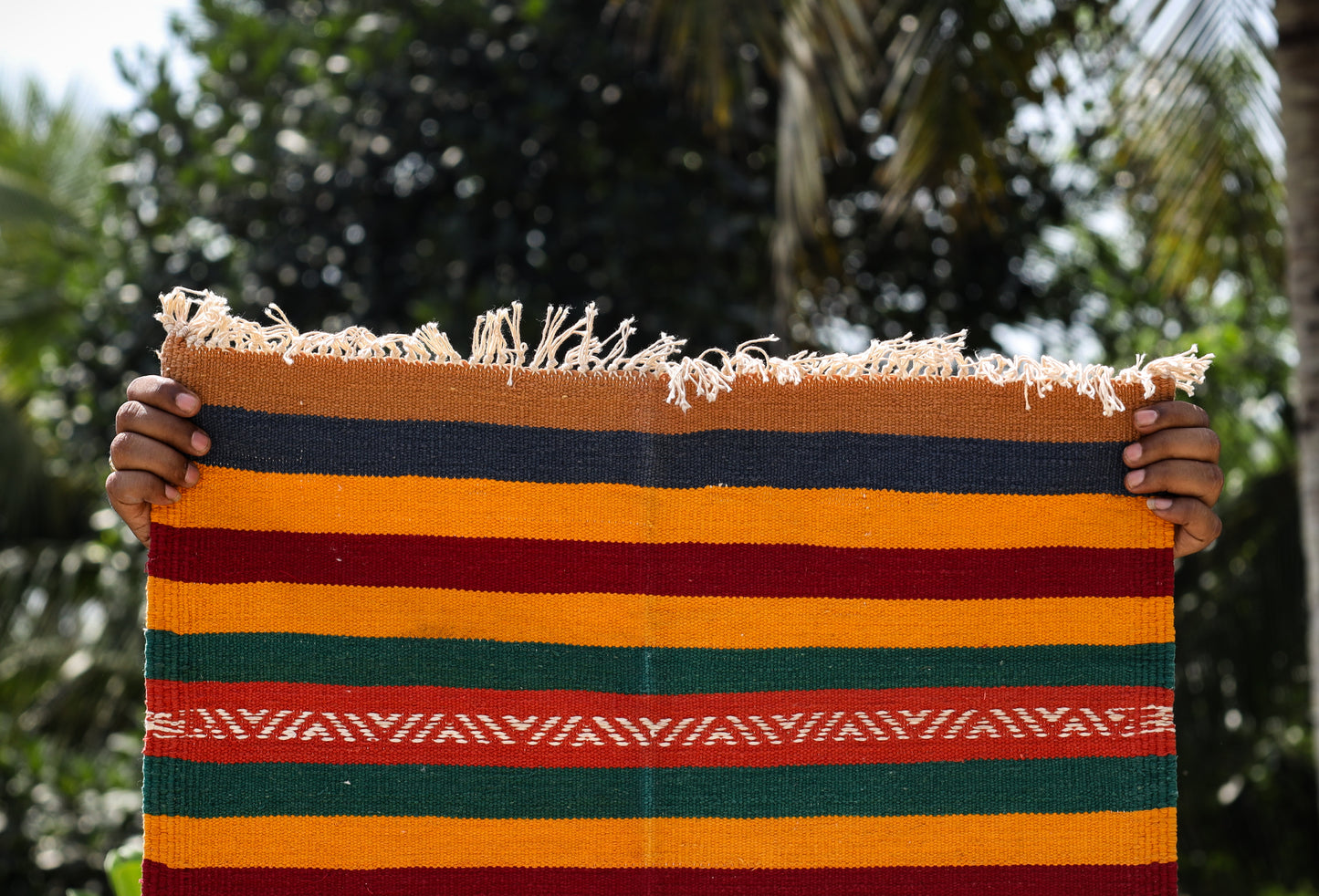 NAVAL - Wine Red and Marigold (Mor) - 2 x 4 ft