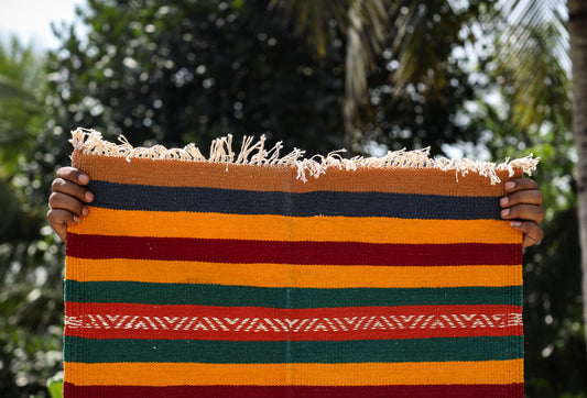 NAVAL - Wine Red and Marigold (Mor) - 2 x 4 ft