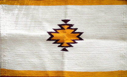 GEOMETRIC - Off-White and Yellow- 1.5 x 1.5 ft