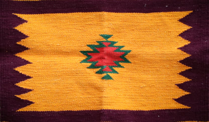 GEOMETRIC - Red and Maroon - 1.5 x 1.5 ft
