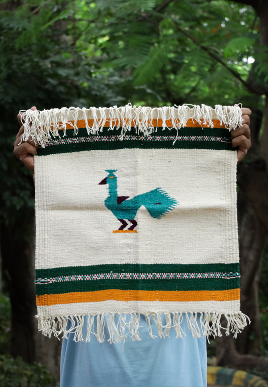 NAVAL - Cream and Green - 1.5 x 1.5 ft